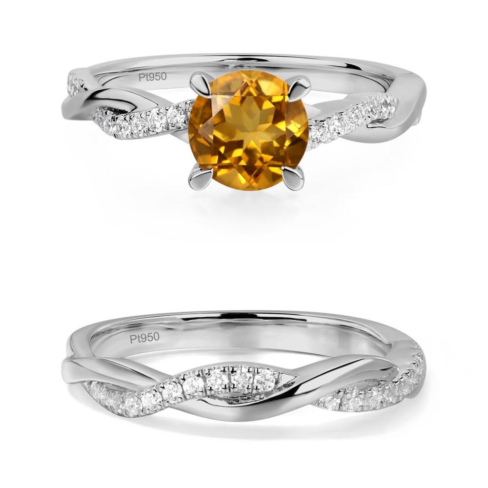Citrine Twist Ring - LUO Jewelry #metal_xxxxx