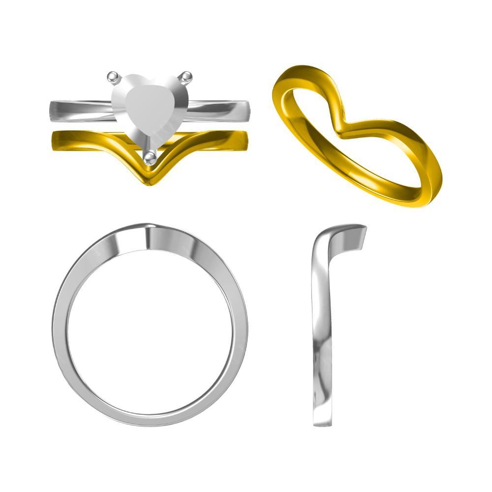 Aquamarine Heart Shaped Solitaire Ring - LUO Jewelry 