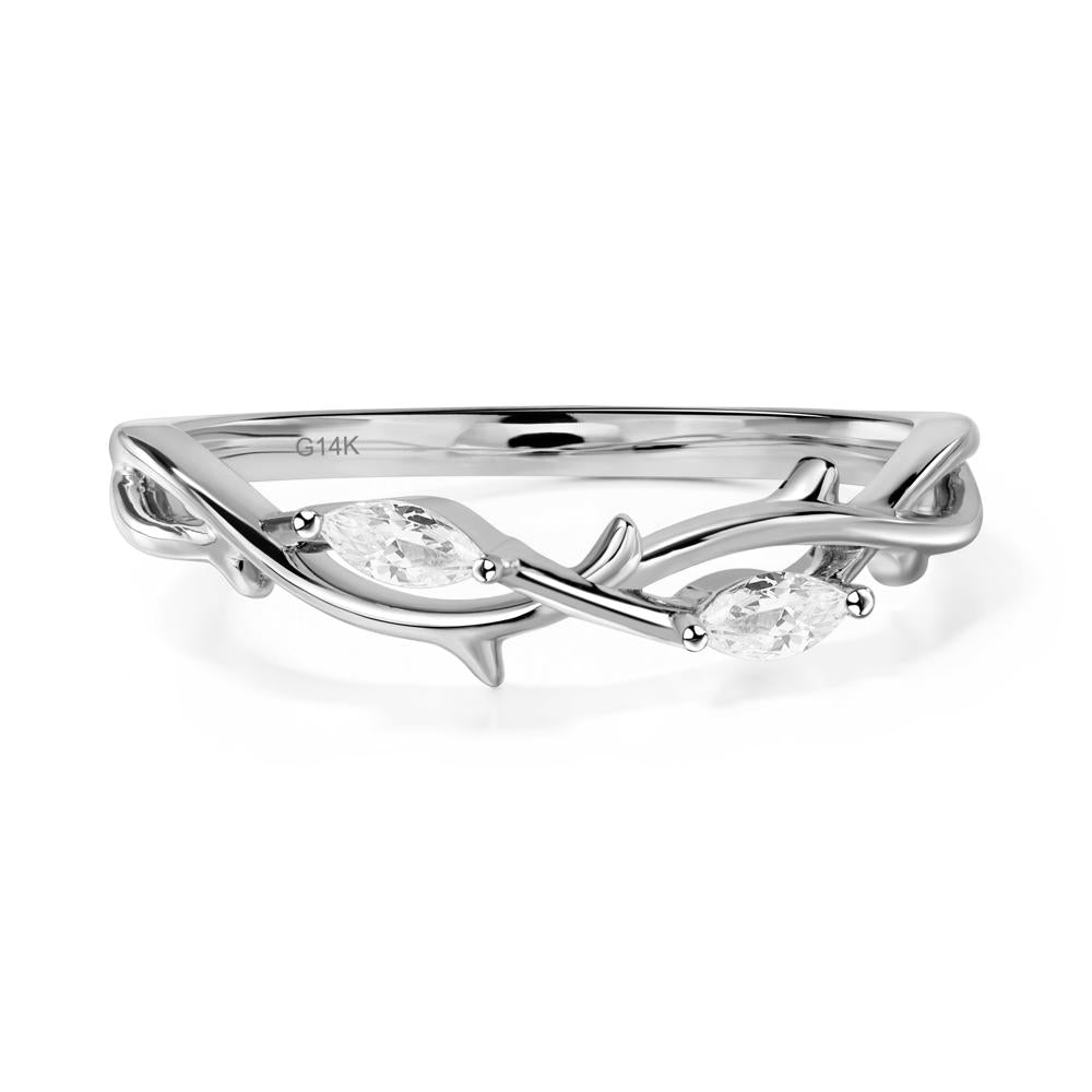 Diamond Twig Engagement Ring - LUO Jewelry #metal_xxxxx
