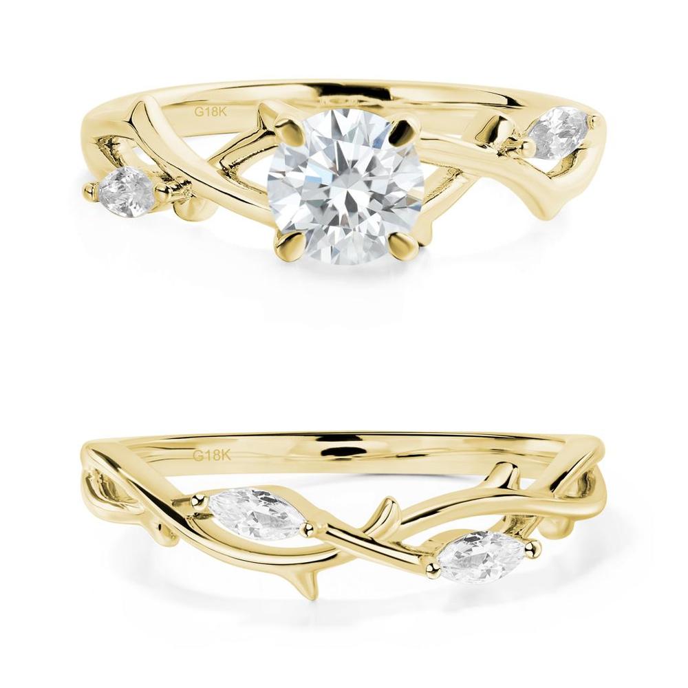 Diamond Twig Engagement Ring - LUO Jewelry #metal_xxxxx