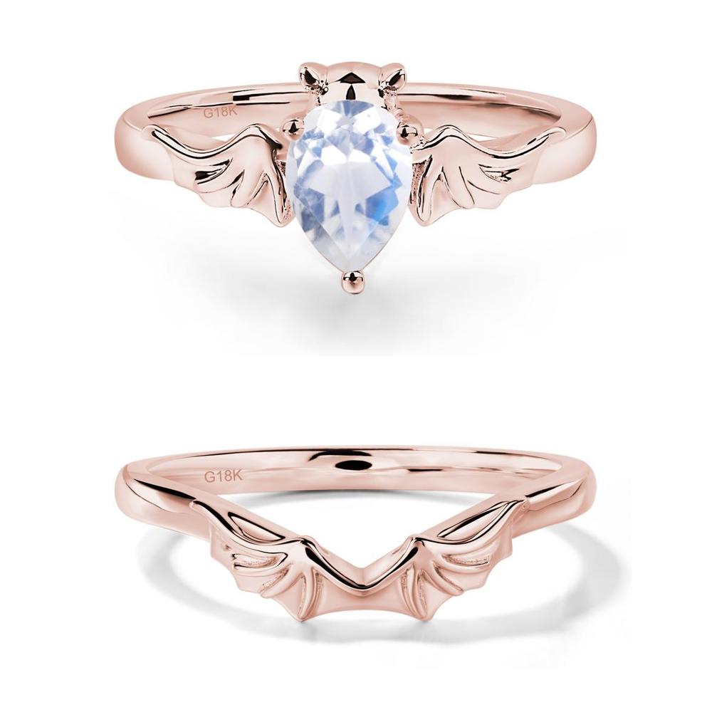 Moonstone Bat Engagement Ring - LUO Jewelry #metal_xxxxx