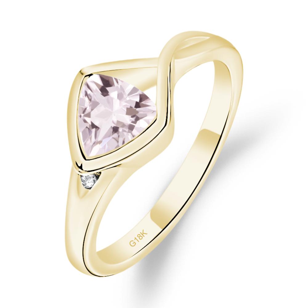 Morganite Arrowhead Ring - LUO Jewelry #metal_18k yellow gold