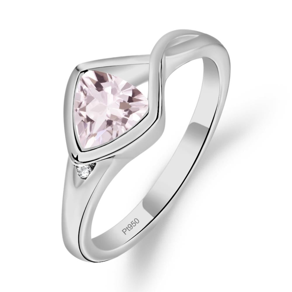 Morganite Arrowhead Ring - LUO Jewelry #metal_platinum