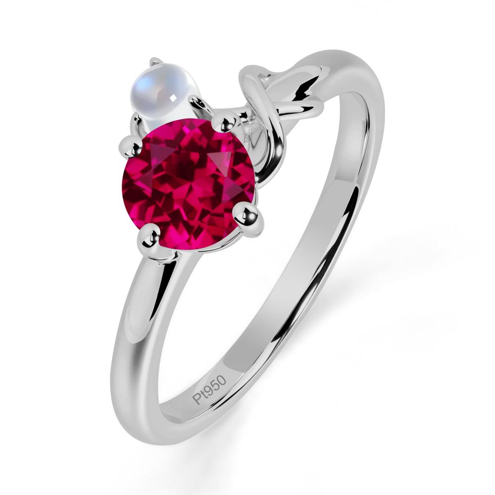 Ruby Infinity Symbol Ring - LUO Jewelry #metal_platinum