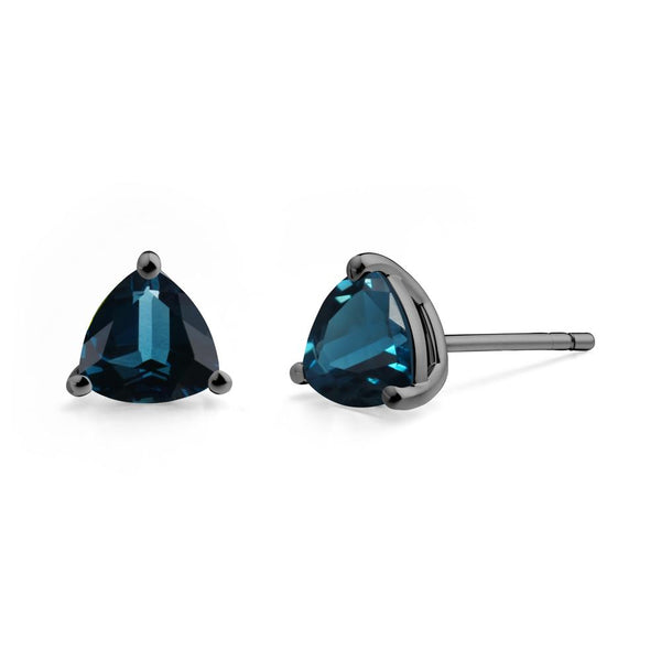 若者の大愛商品 Trillion LUO | Earrings Stud Topaz Blue London Cut トップス