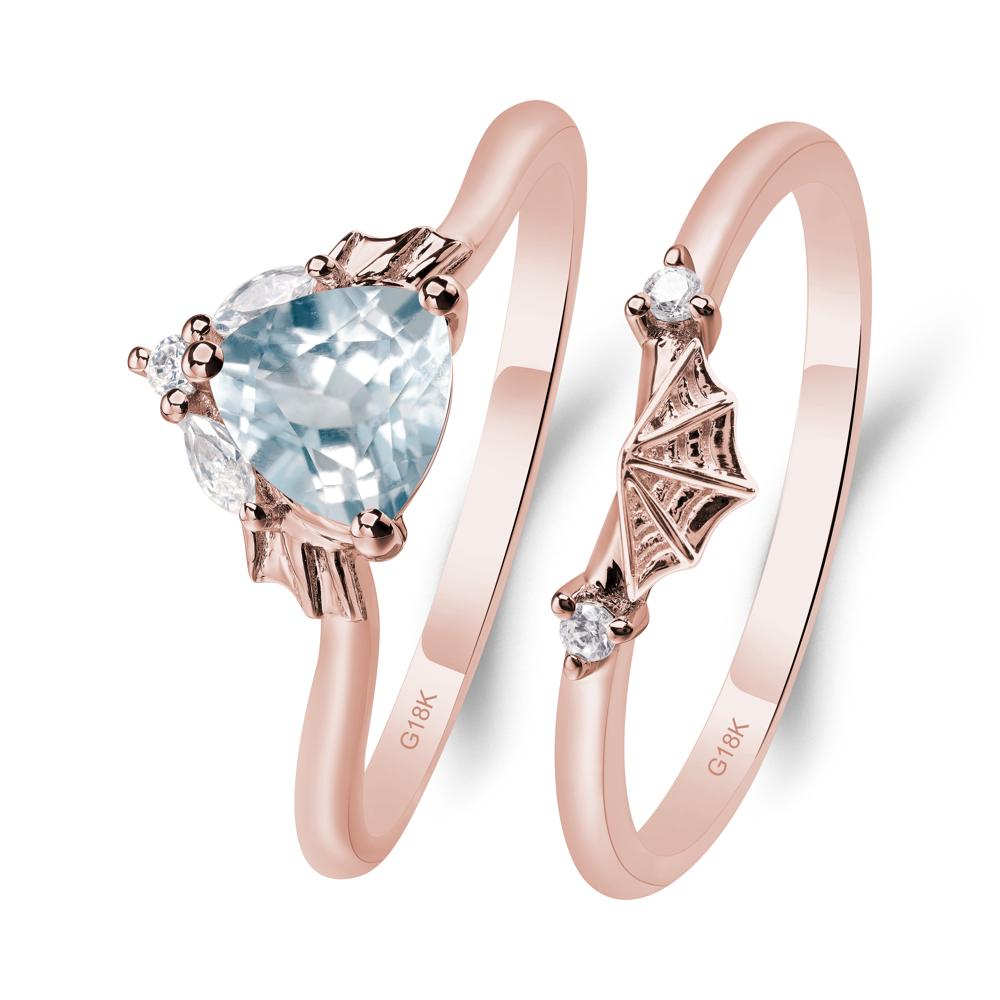 Aquamarine Gothic Engagement Ring - LUO Jewelry #metal_xxxxx