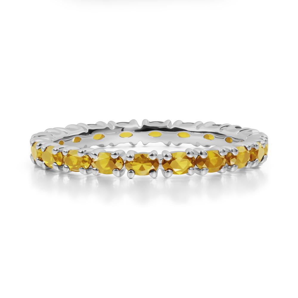 East West Citrine Wedding Ring - LUO Jewelry #metal_platinum