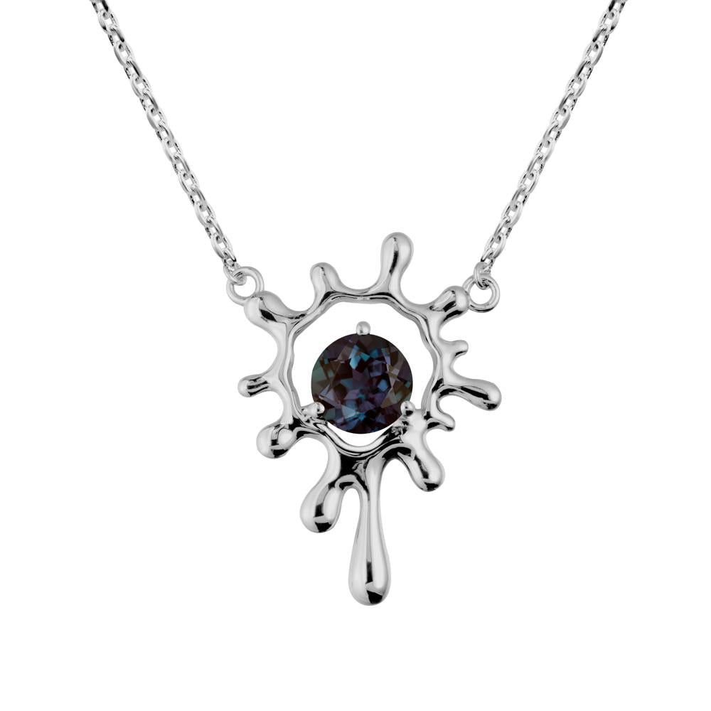 Liquid Alexandrite Necklace - LUO Jewelry #metal_platinum