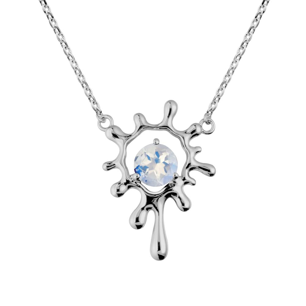 Liquid Moonstone Necklace - LUO Jewelry #metal_platinum