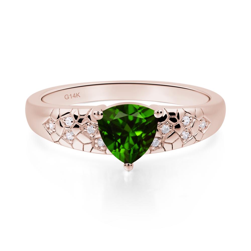 Diopside Cracked Ring - LUO Jewelry #metal_14k rose gold