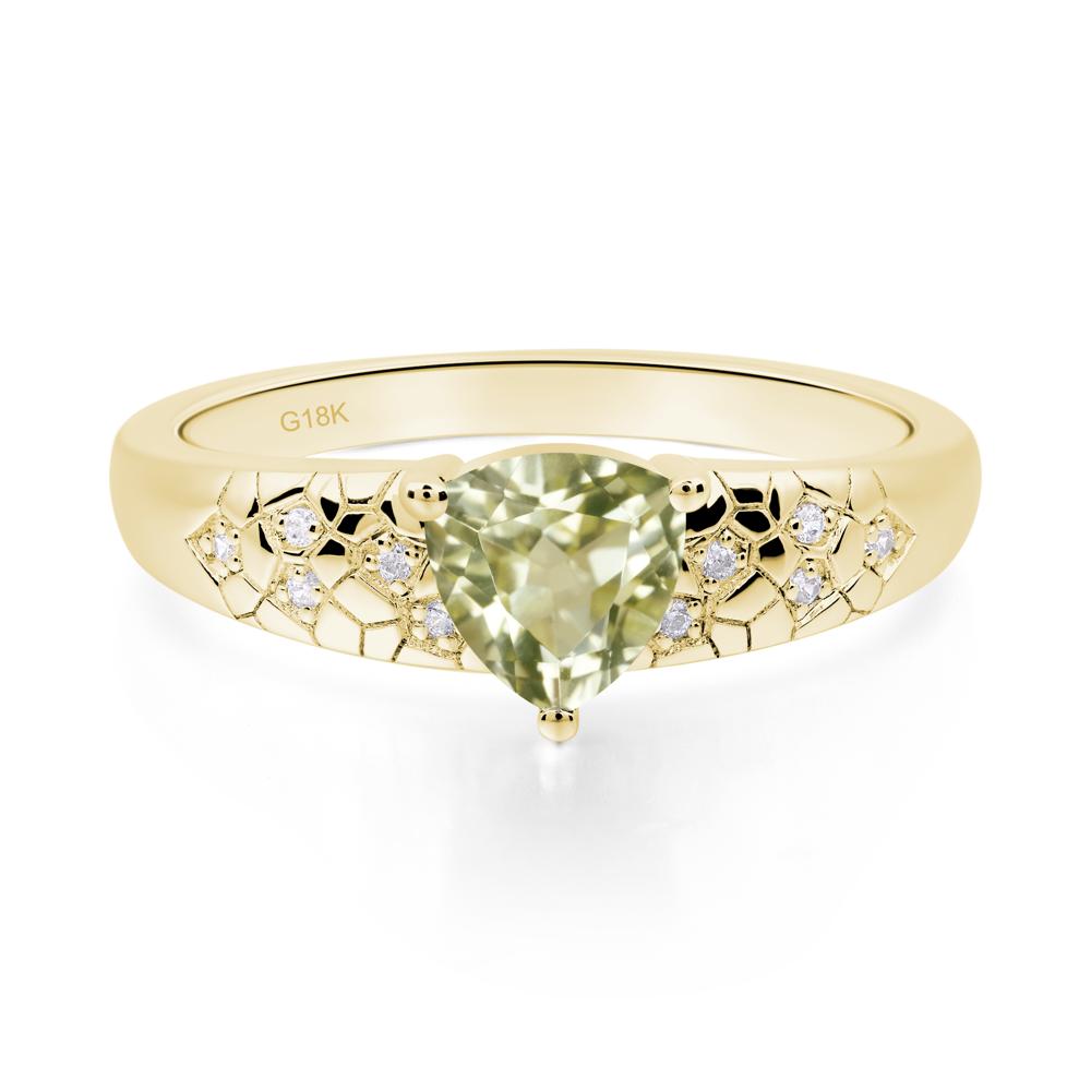 Lemon Quartz Cracked Ring - LUO Jewelry #metal_18k yellow gold