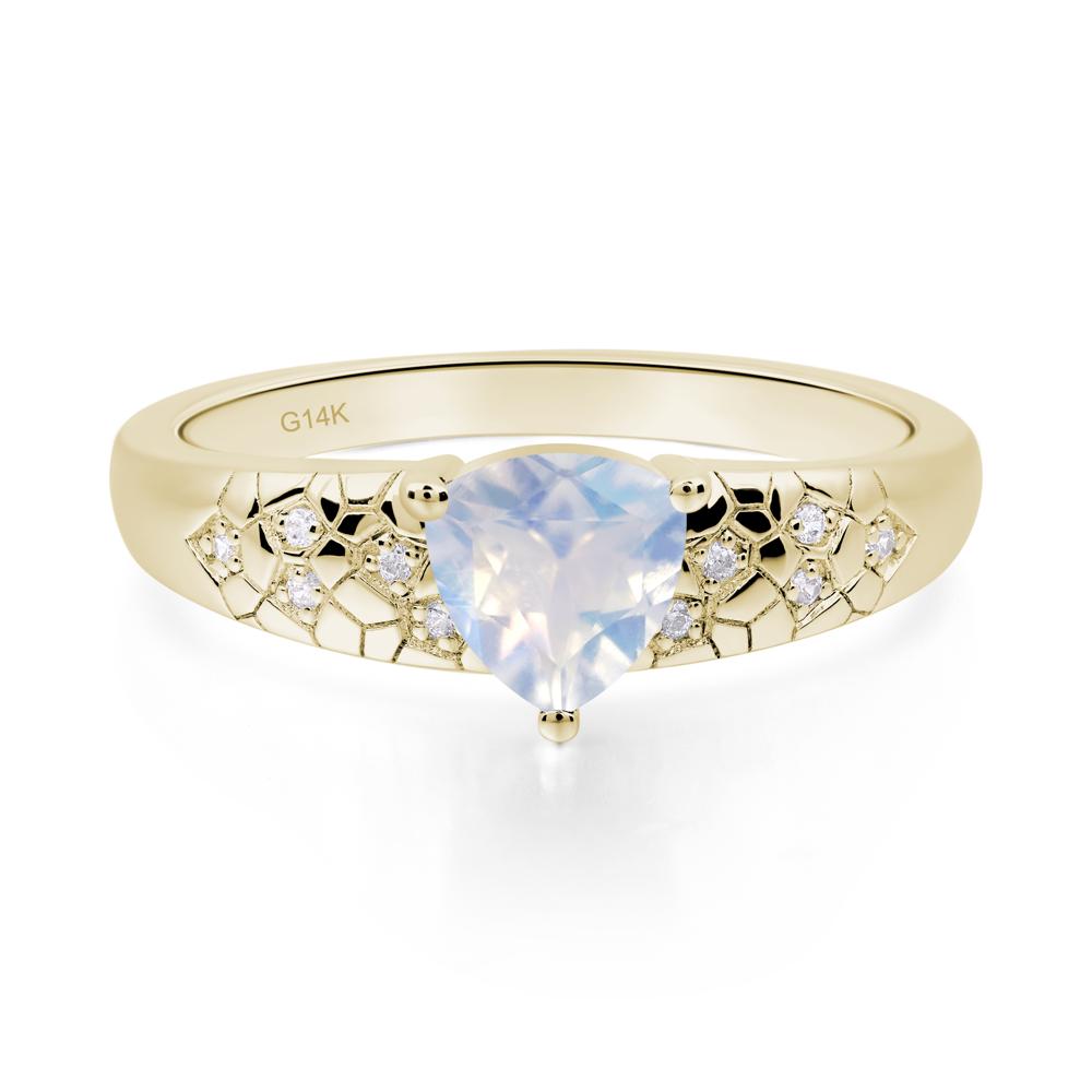 Moonstone Cracked Ring - LUO Jewelry #metal_14k yellow gold