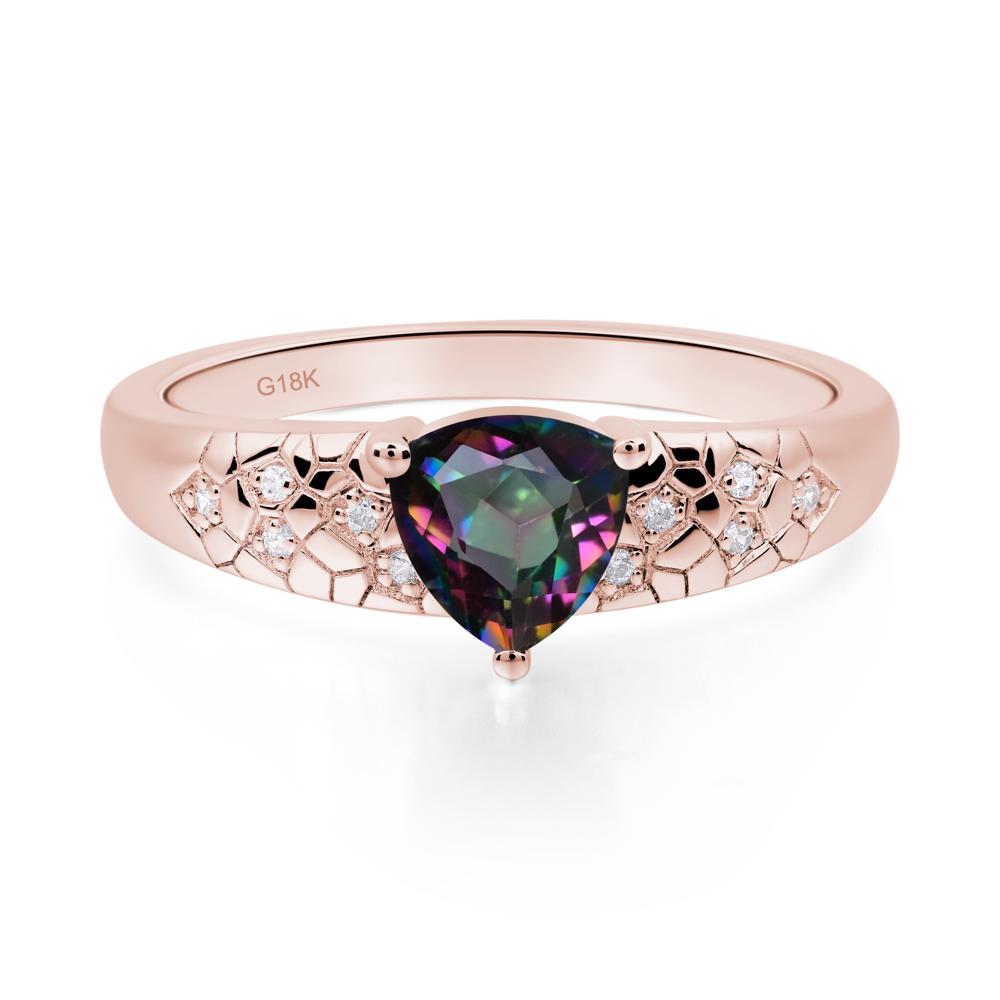 Mystic Topaz Cracked Ring - LUO Jewelry #metal_18k rose gold