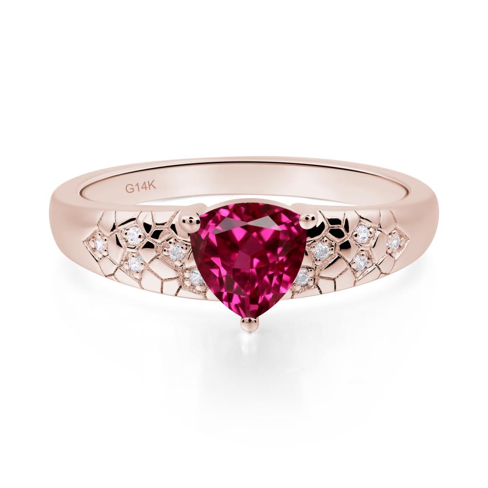 Ruby Cracked Ring - LUO Jewelry #metal_14k rose gold