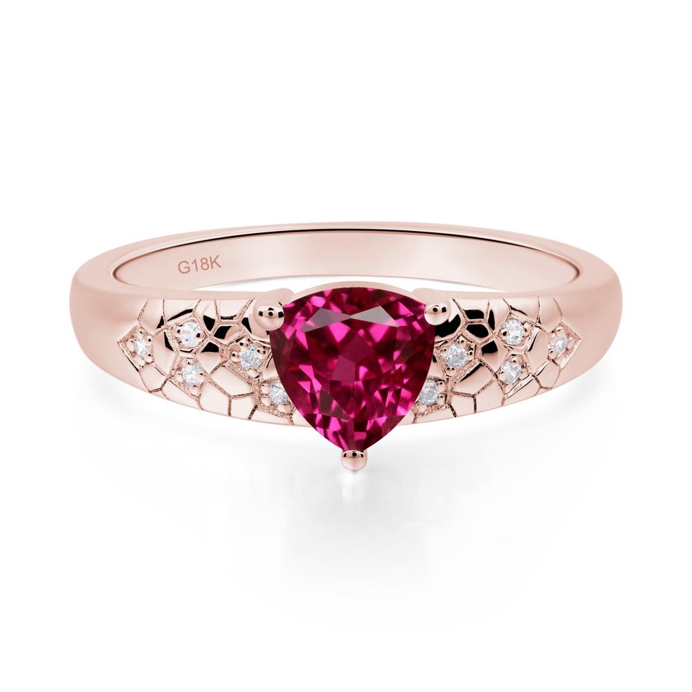 Ruby Cracked Ring - LUO Jewelry #metal_18k rose gold