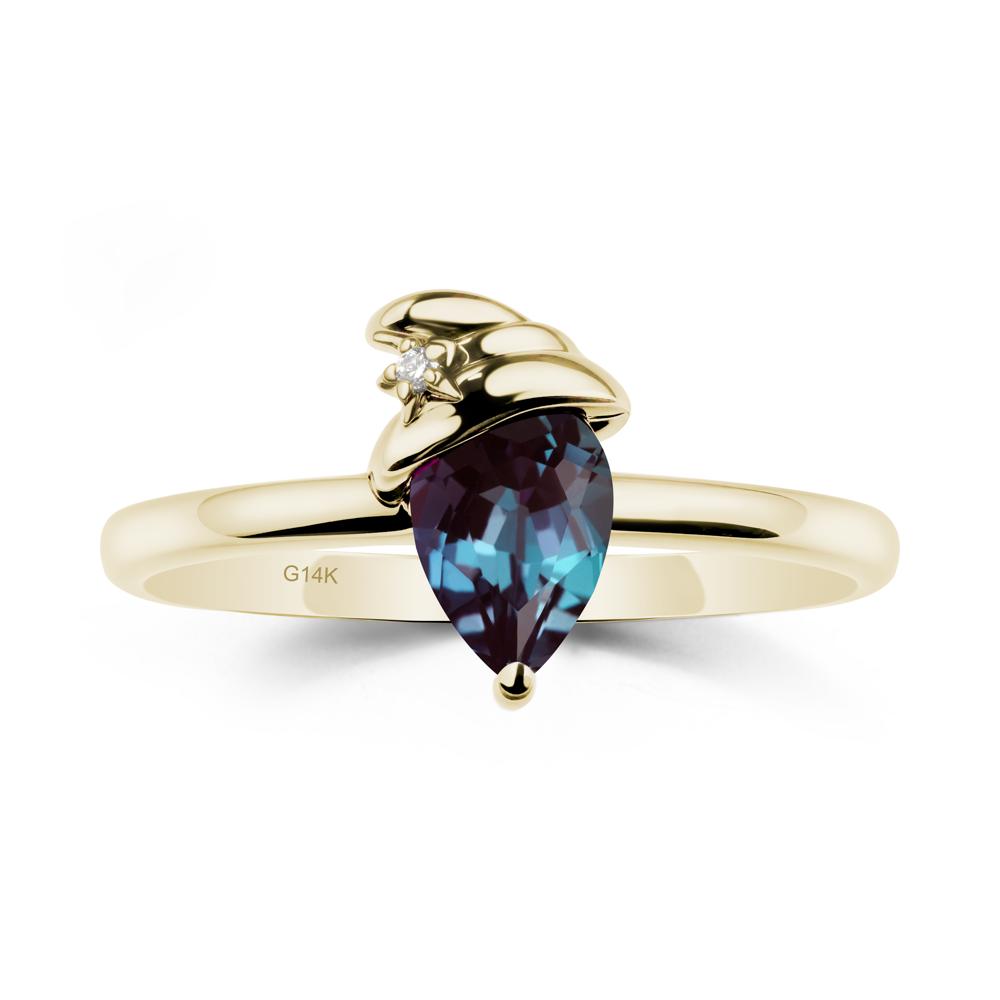 Alexandrite Halloween Witch Hat Ring - LUO Jewelry #metal_14k yellow gold