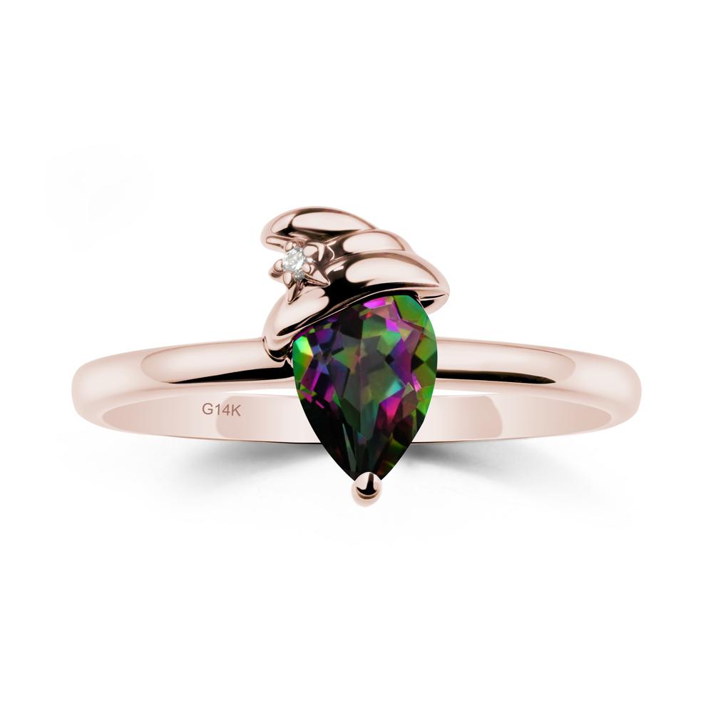 Mystic Topaz Halloween Witch Hat Ring - LUO Jewelry #metal_14k rose gold