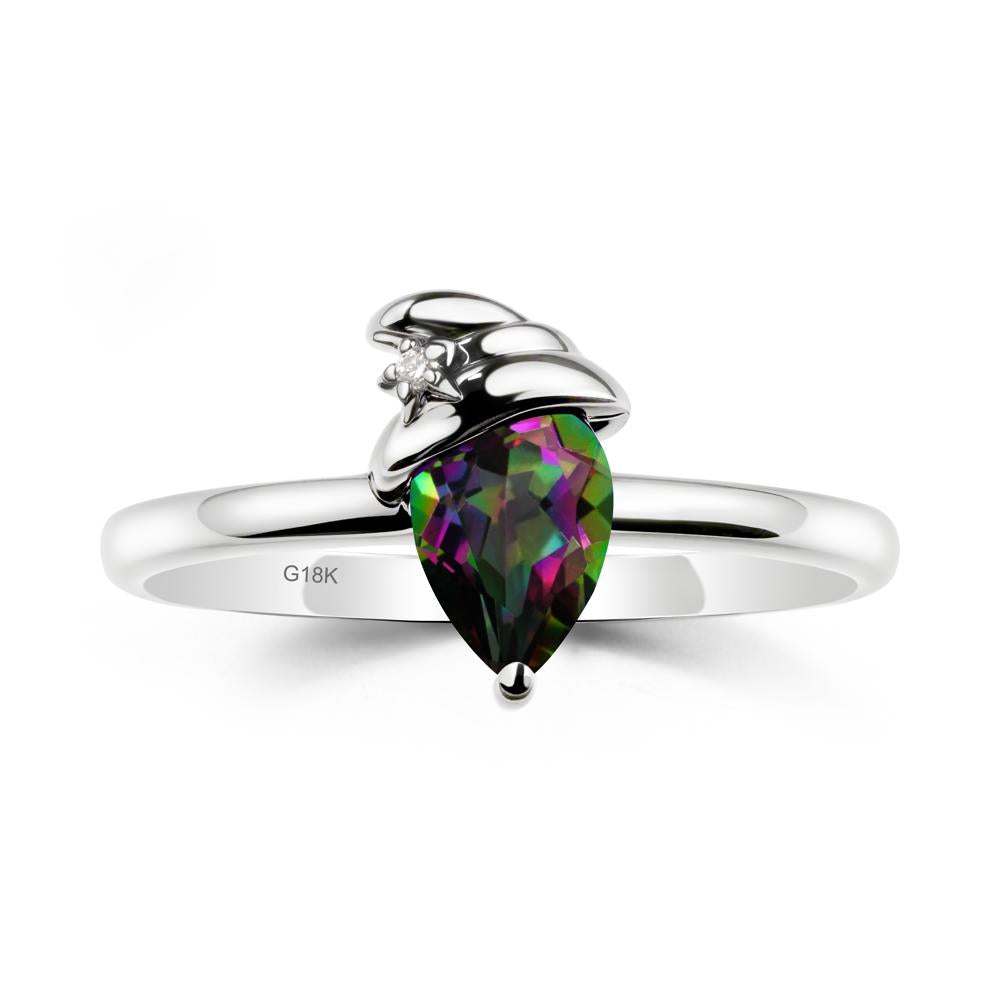 Mystic Topaz Halloween Witch Hat Ring - LUO Jewelry #metal_18k white gold