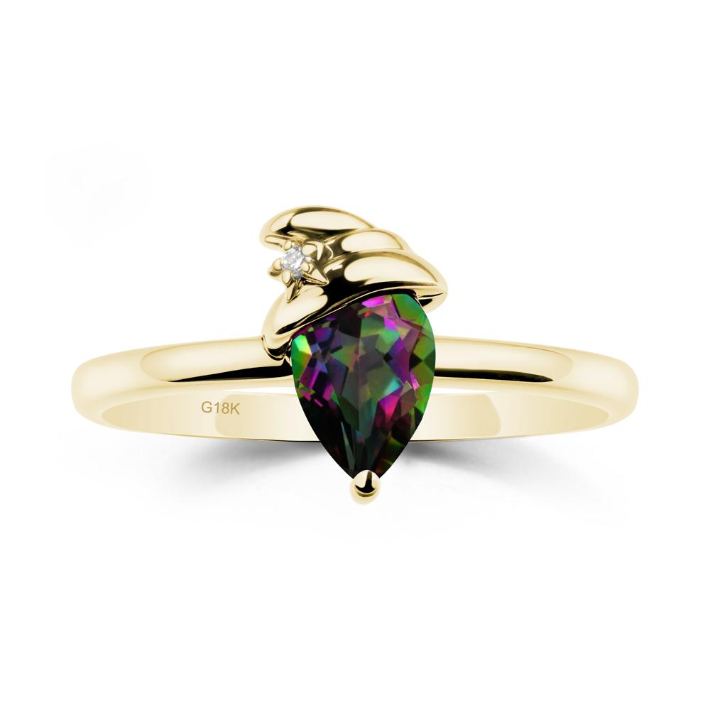 Mystic Topaz Halloween Witch Hat Ring - LUO Jewelry #metal_18k yellow gold