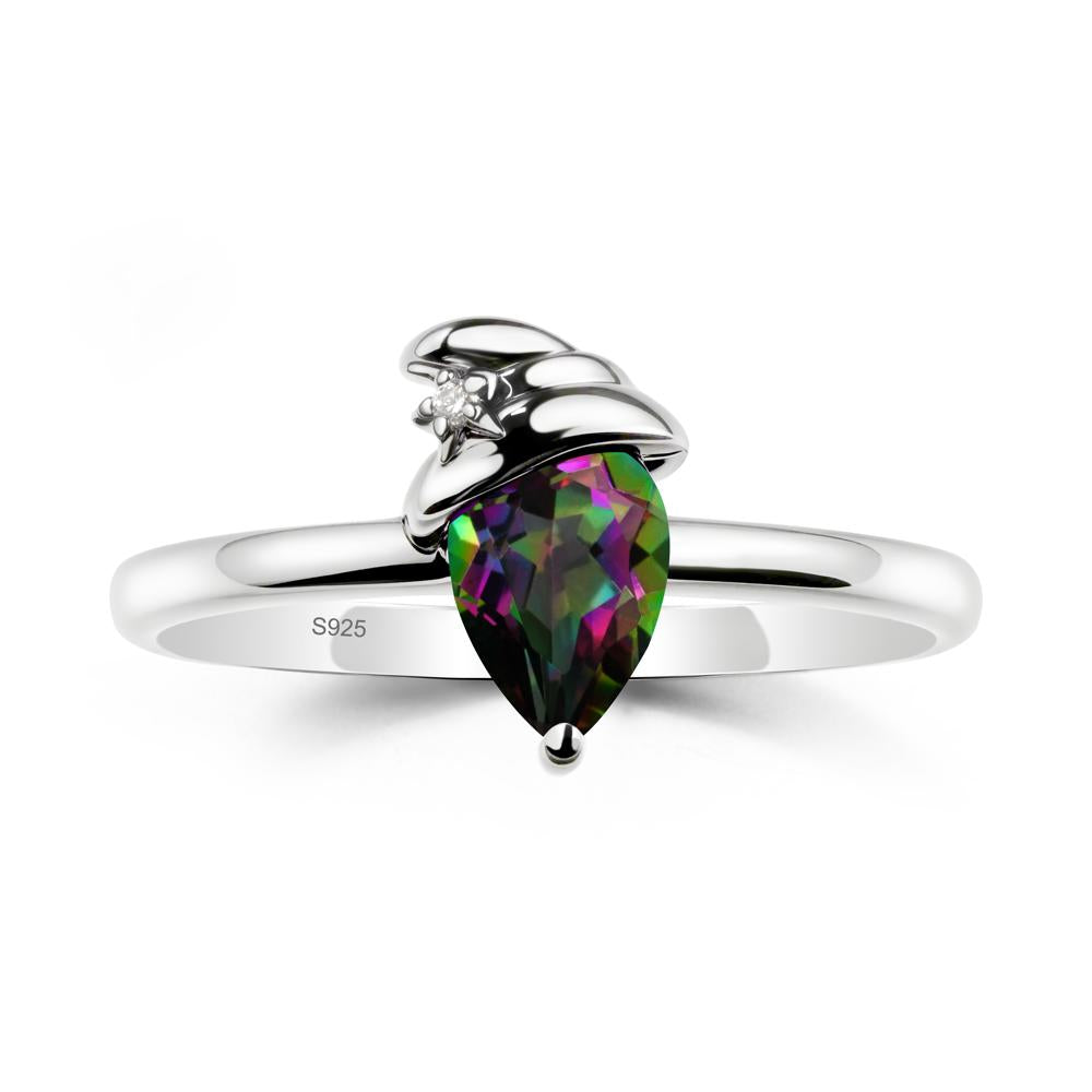 Mystic Topaz Halloween Witch Hat Ring - LUO Jewelry #metal_sterling silver