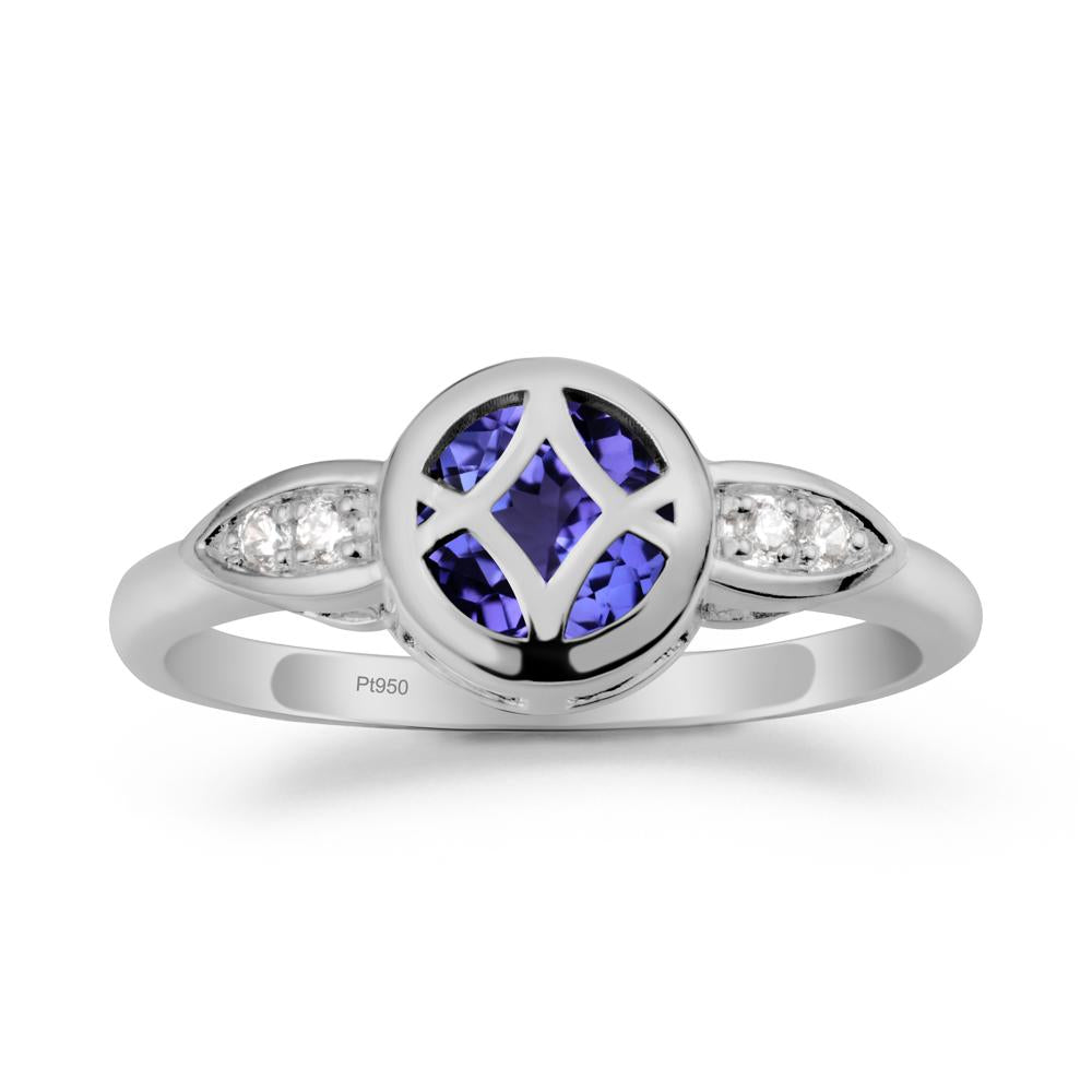 Tanzanite Celtic Knot Ring - LUO Jewelry #metal_platinum