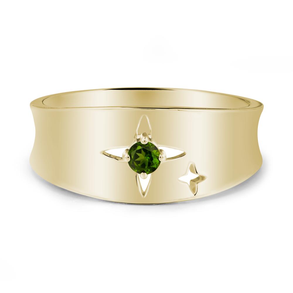 Diopside Four Point Star Ring - LUO Jewelry #metal_14k yellow gold