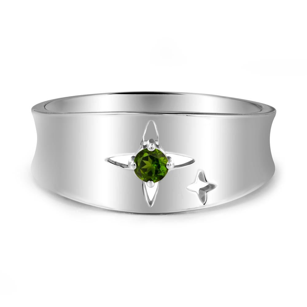 Diopside Four Point Star Ring - LUO Jewelry #metal_sterling silver