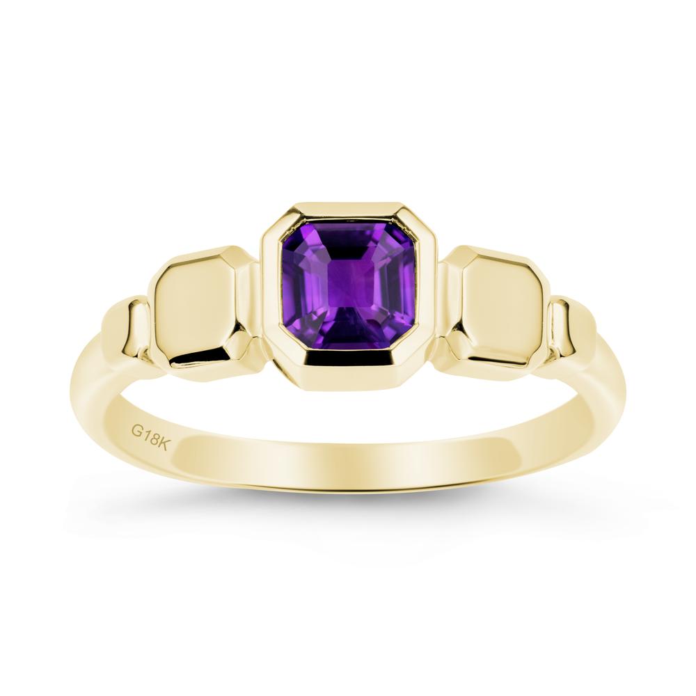 Unique Ascher Amethyst Ring - LUO Jewelry #metal_18k yellow gold