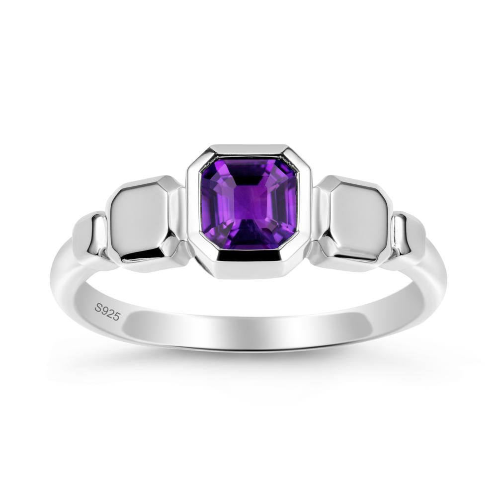 Unique Ascher Amethyst Ring - LUO Jewelry #metal_sterling silver