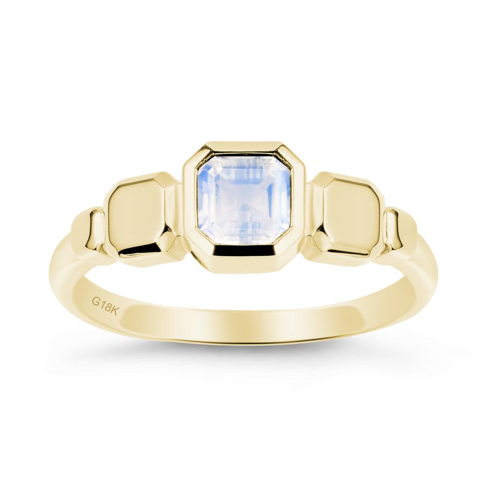 Unique Ascher Moonstone Ring - LUO Jewelry #metal_18k yellow gold