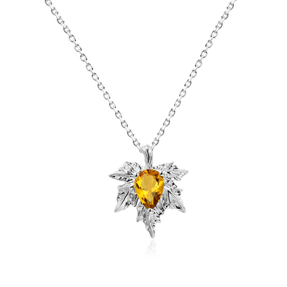 Maple Citrine Necklace - LUO Jewelry #metal_sterling silver