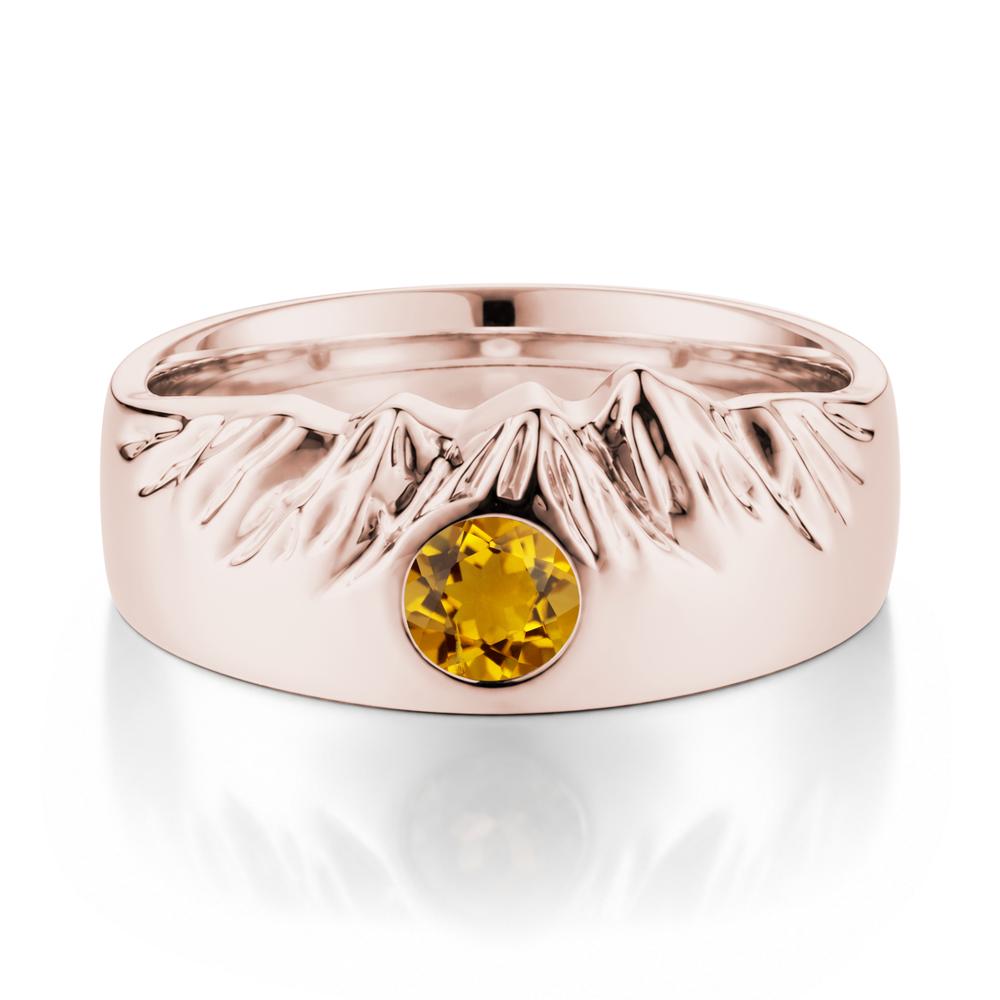 Men's Wide Band Emerald Ring - LUO Jewelry #gemstone_Citrine