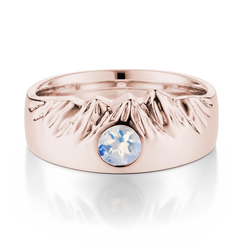 Men's Wide Band Emerald Ring - LUO Jewelry #gemstone_Moonstone