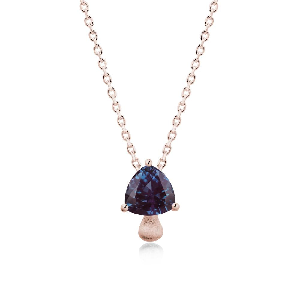 Magic Alexandrite Mushroom Necklace - LUO Jewelry #metal_14k rose gold