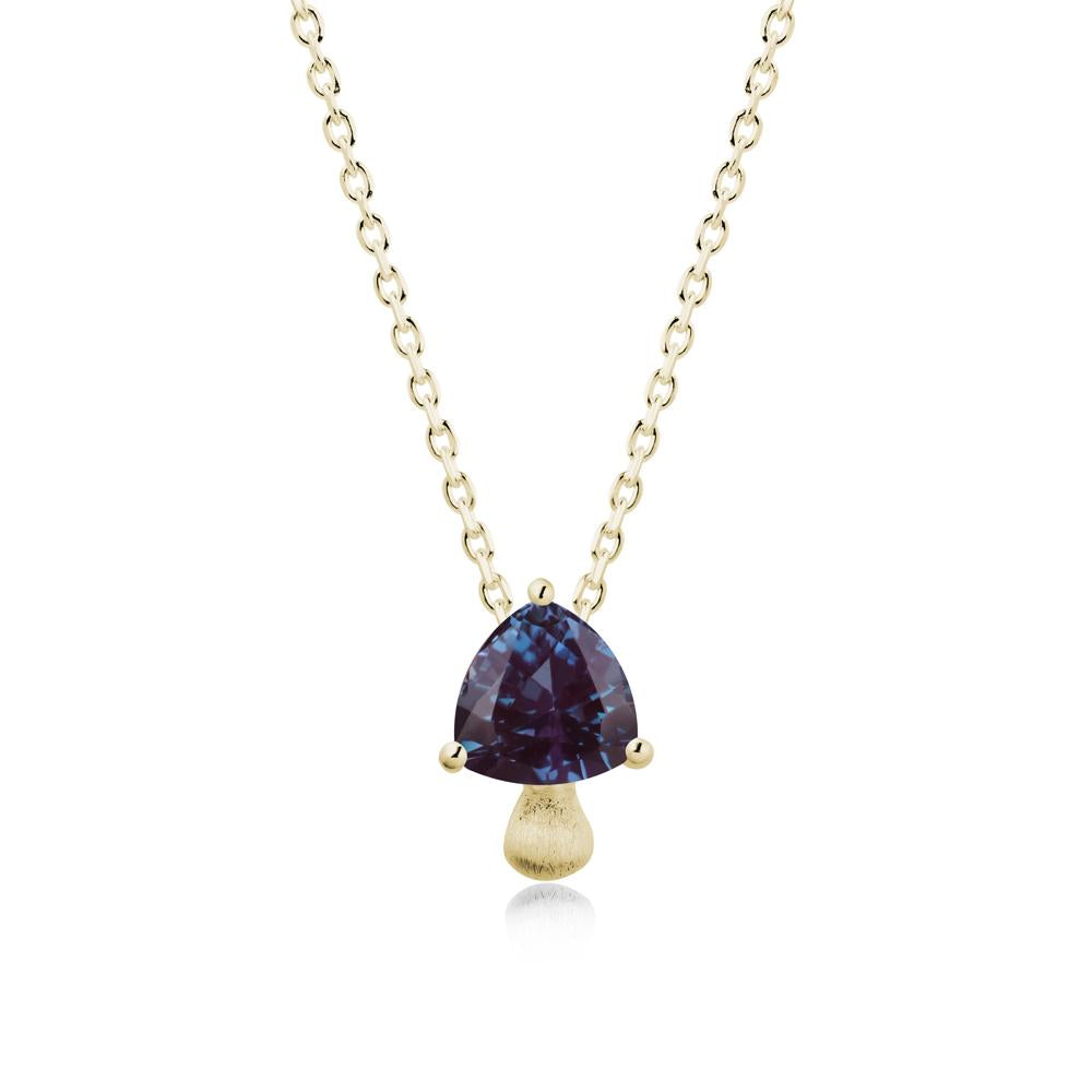 Magic Alexandrite Mushroom Necklace - LUO Jewelry #metal_14k yellow gold
