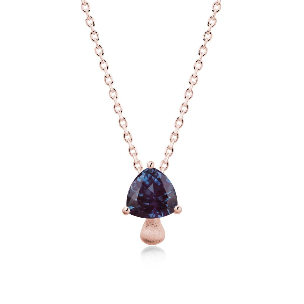 Magic Alexandrite Mushroom Necklace - LUO Jewelry #metal_18k rose gold