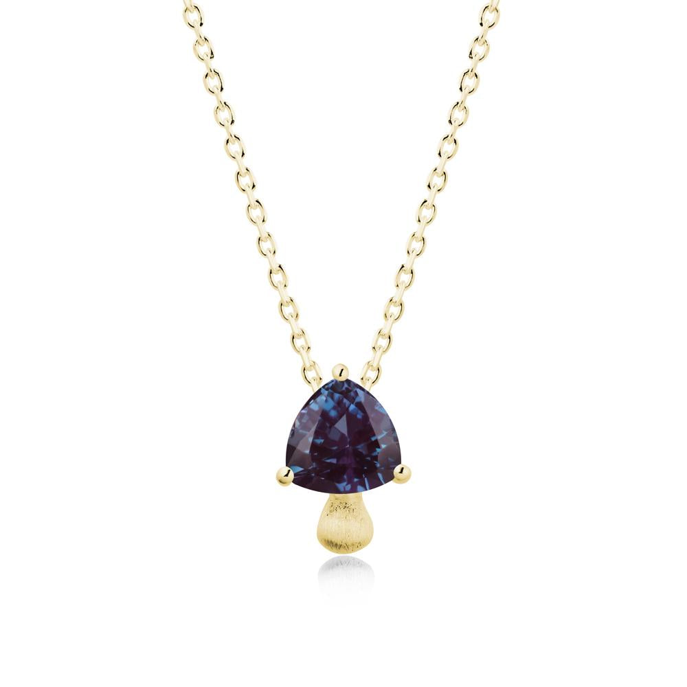 Magic Alexandrite Mushroom Necklace - LUO Jewelry #metal_18k yellow gold