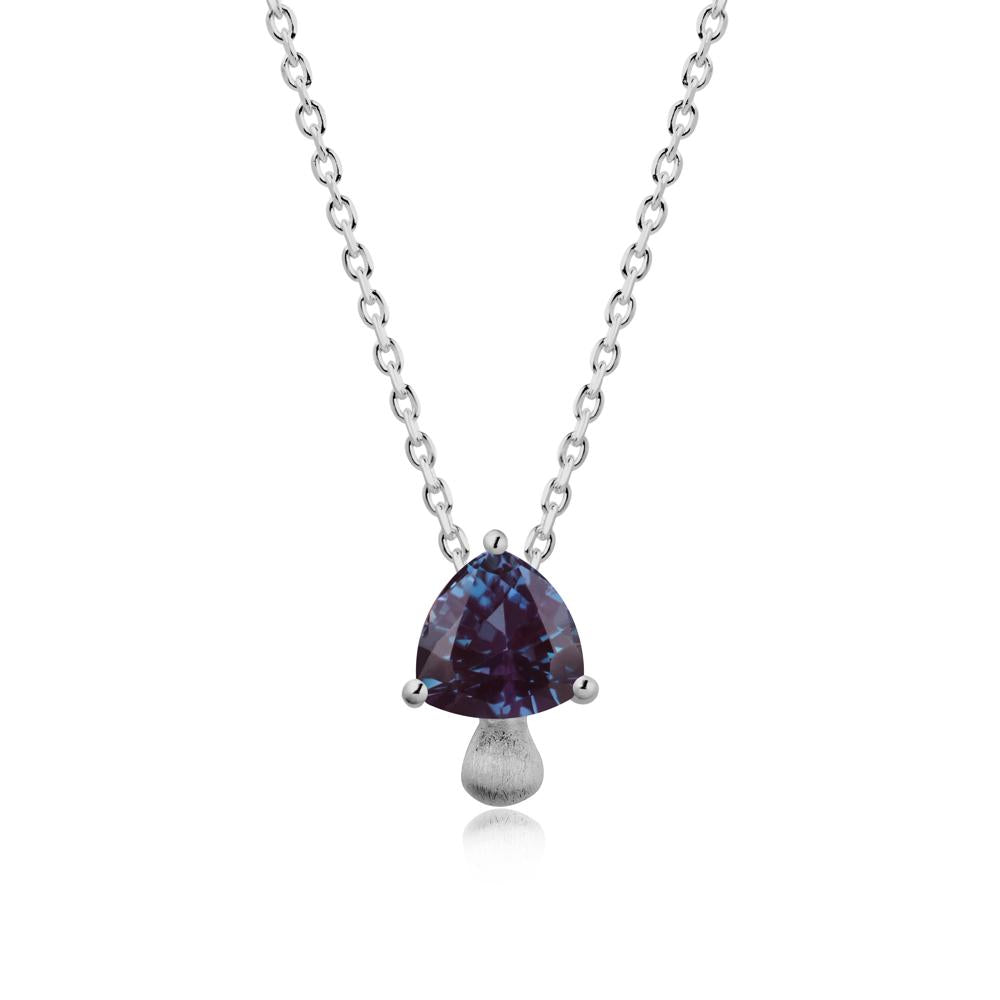 Magic Alexandrite Mushroom Necklace - LUO Jewelry #metal_platinum