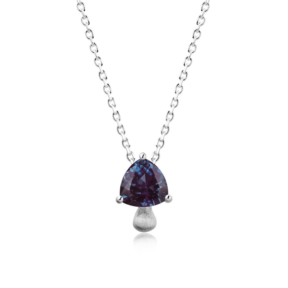 Magic Alexandrite Mushroom Necklace - LUO Jewelry #metal_sterling silver