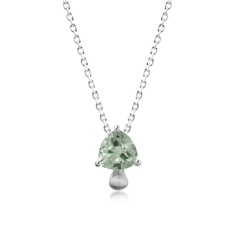 Magic Green Amethyst Mushroom Necklace - LUO Jewelry #metal_sterling silver