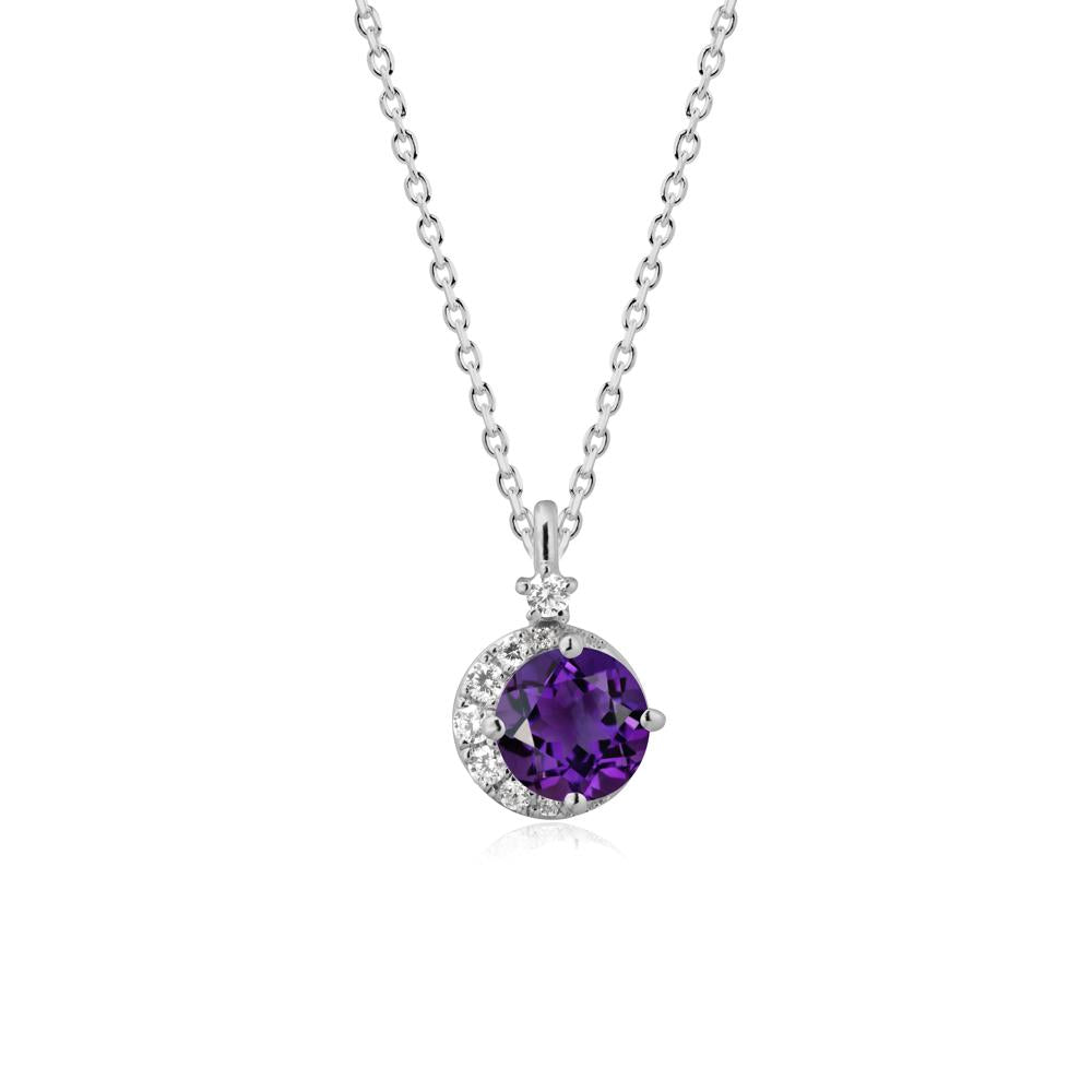Celestial Amethyst Necklace - LUO Jewelry #metal_platinum