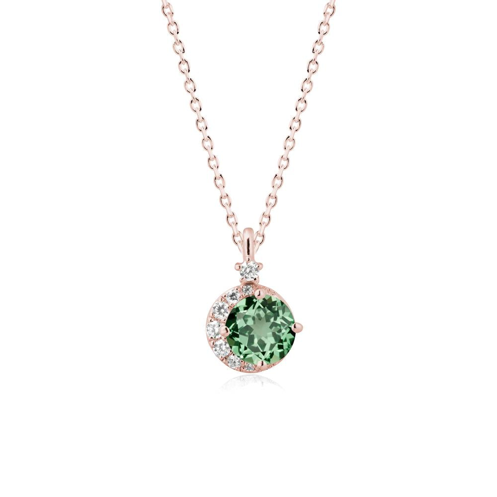 Celestial Green Sapphire Necklace - LUO Jewelry #metal_18k rose gold