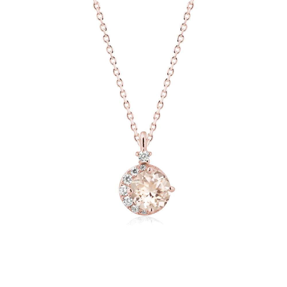 Celestial Morganite Necklace - LUO Jewelry #metal_18k rose gold