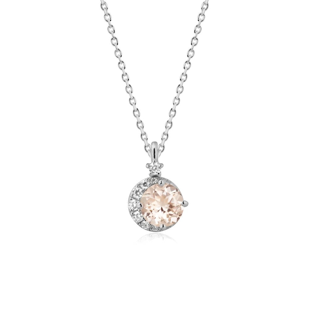 Celestial Morganite Necklace - LUO Jewelry #metal_platinum