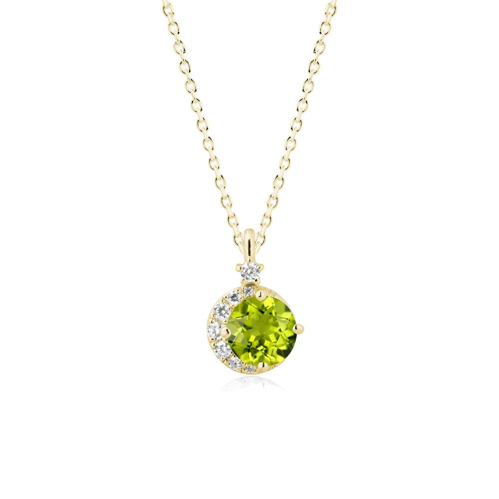 Celestial Peridot Necklace - LUO Jewelry #metal_18k yellow gold