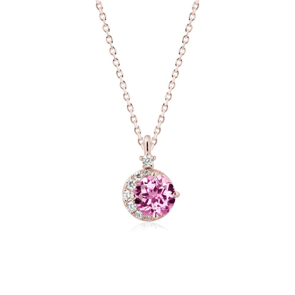 Celestial Pink Sapphire Necklace - LUO Jewelry #metal_14k rose gold