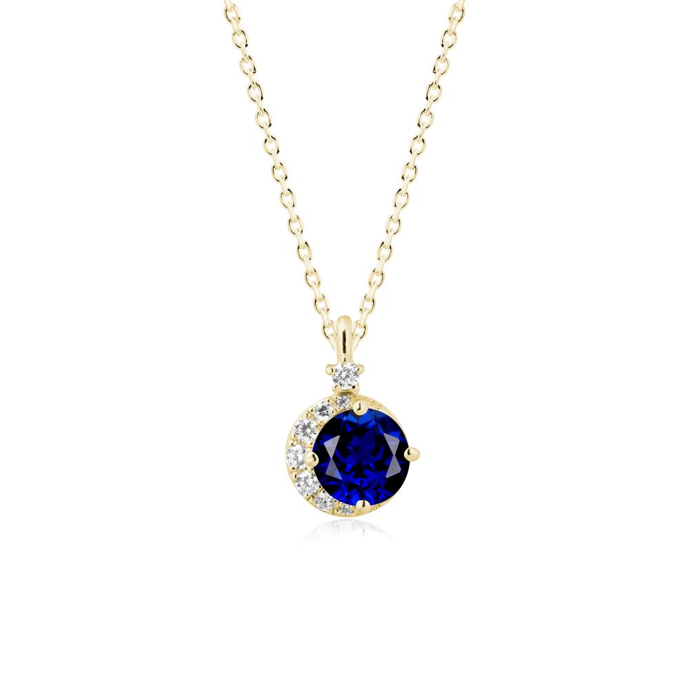 Celestial Sapphire Necklace - LUO Jewelry #metal_18k yellow gold