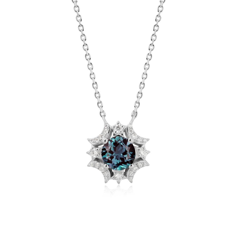 Celestial Star Alexandrite Necklace - LUO Jewelry #metal_platinum