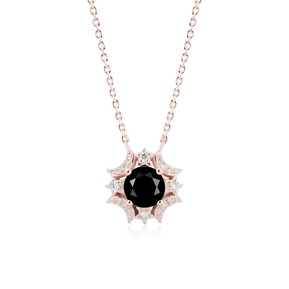 Celestial Star Black Spinel Necklace - LUO Jewelry #metal_18k rose gold