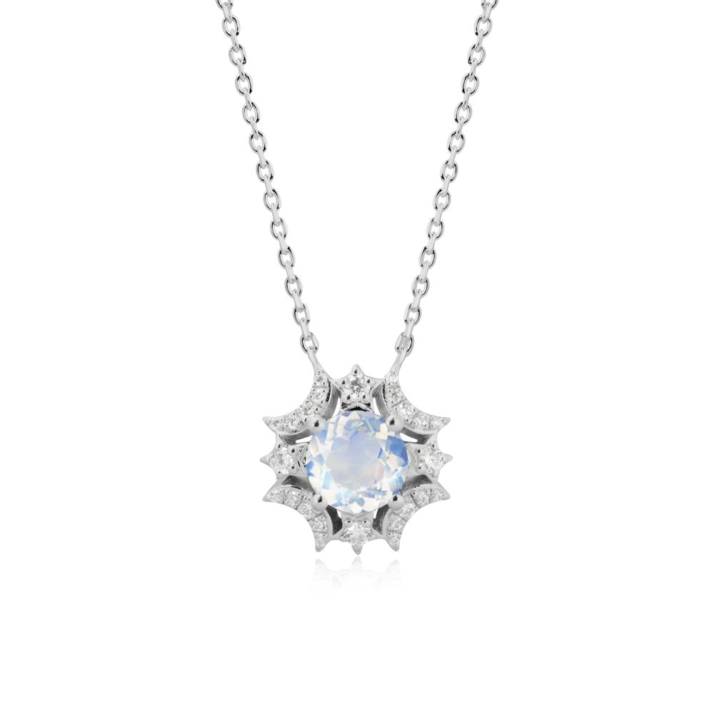 Celestial Star Moonstone Necklace - LUO Jewelry #metal_platinum